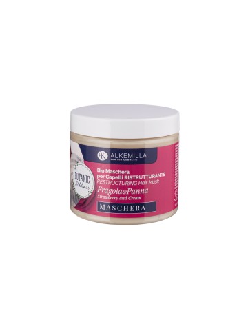 Maschera Capelli Bio Ristrutturante Fragola e Panna - Alkemilla